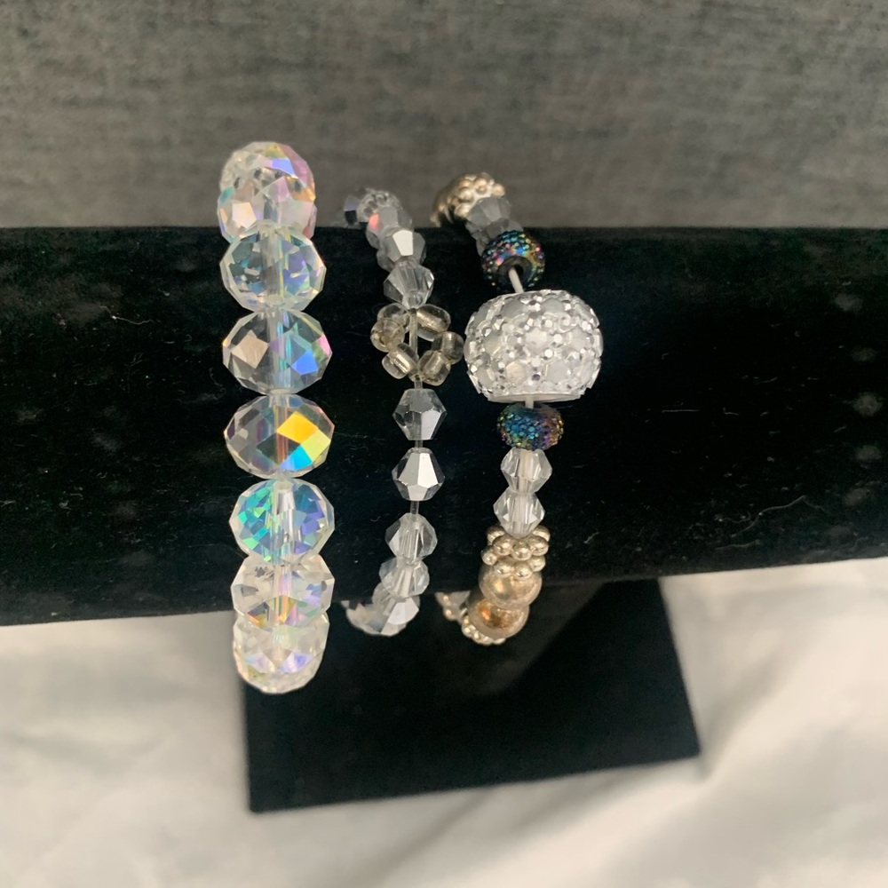 Beautiful beaded stack bracelet!